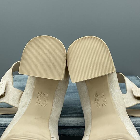 Naturalizer Women’s Genn-rise Ankle Strap Sandals Pale Ivory Size 9.5M - Picture 9 of 10